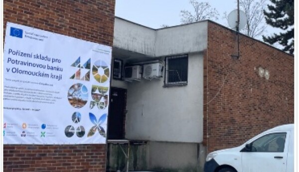 Vlastní sklad pro Potravinovou banku v Olomouckém kraji